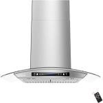 36" Wall Mount Range Hood with Gesture Control