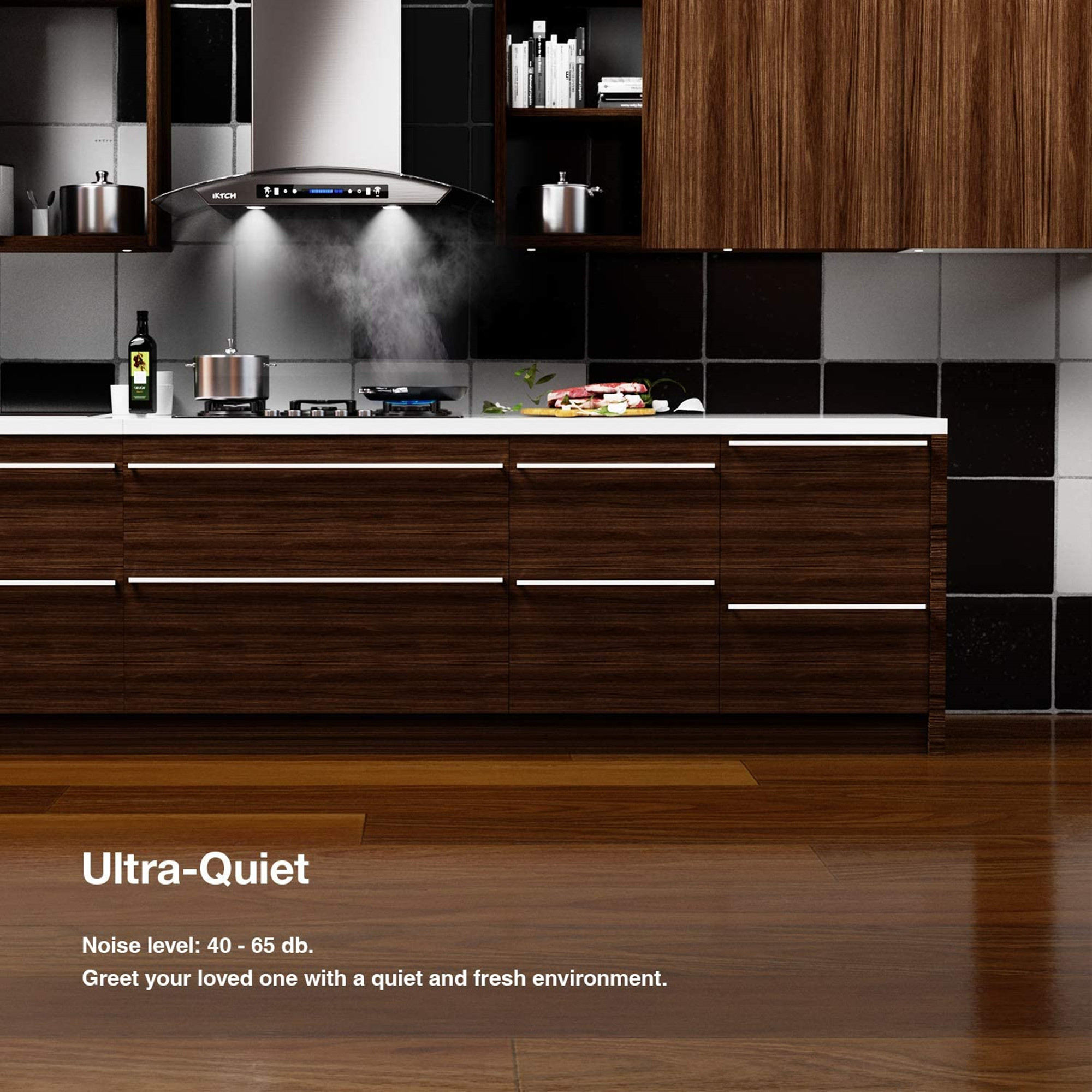 36" Wall Mount Range Hood with Gesture Control