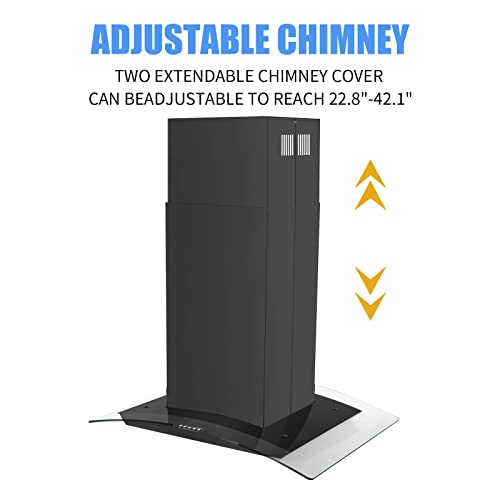 30" Island Range Hood with 700CFM