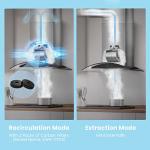 Stainless Steel 60cm Range Hood with LED Light