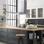 Stainless Steel Island Range Hood with LED Lighting