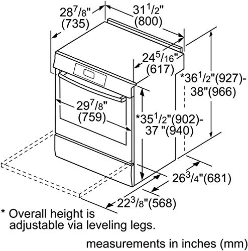 Bosch 800 30" Electric Slide-in Range - Stainless