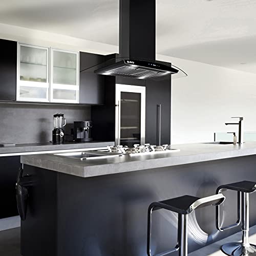 36" Island Range Hood with Carbon Filters