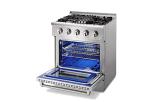 Thorkitchen 30" Dual Fuel Range with Convection Fan