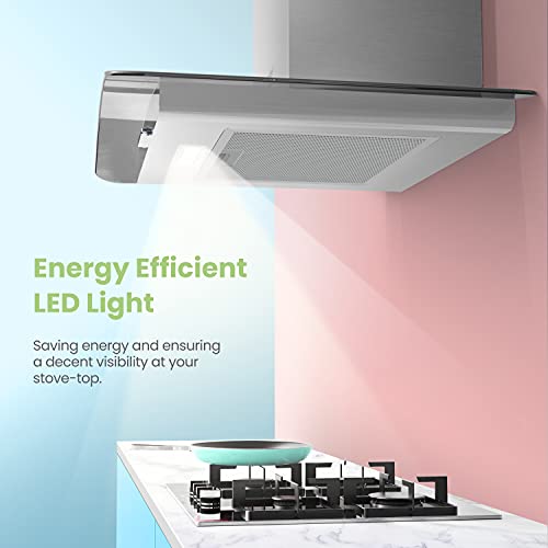 GLAV17SS-60 60cm Chimney Cooker Hood with LED Light
