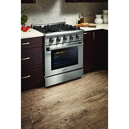 Thorkitchen 30" Dual Fuel Range with Convection Fan