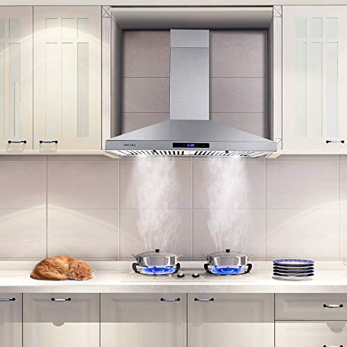 30" Stainless Steel Range Hood with Touch Control