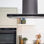 Russell Hobbs Island Cooker Hood - Dark Steel