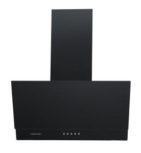 Black angled extractor fan for cookers