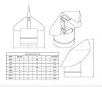 FAMCO Wind Directional Chimney Cap (Stainless Steel, 8 Inch)