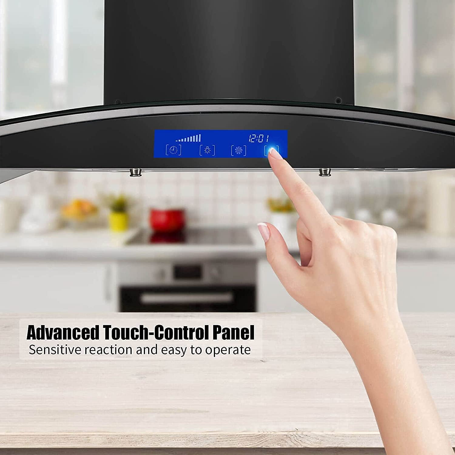 36" Island Mount Range Hood - 900 CFM