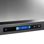 Black Stainless Steel Island Range Hood – 30in