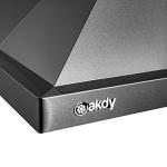 Black Stainless Steel Island Range Hood – 30in