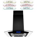 36" Island Mount Range Hood - 900 CFM