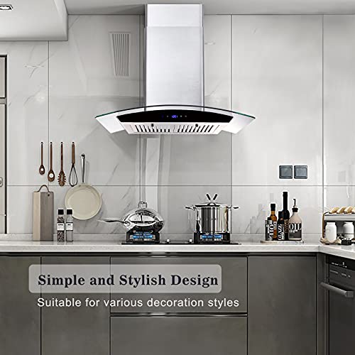30" Wall Mount Range Hood with LED Lights