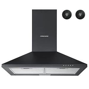 Black Chimney Cooker Hood with Carbon Filter