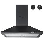 Black Chimney Cooker Hood with Carbon Filter