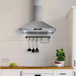 COSMO Wall Mount Range Hood Stainless Steel