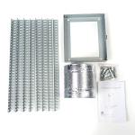 AKDY 36" Island Mount Black Stainless Range Hood