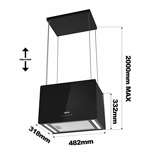 48cm Island Hood with LED & Touch Control