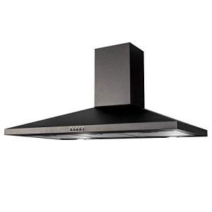 90cm Black Pyramid Style Cooker Extractor Hood