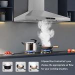 30" Stainless Steel Range Hood with 500CFM