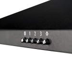 90cm Black Pyramid Style Cooker Extractor Hood