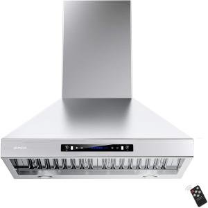 36" Stainless Steel Wall Mount Range Hood