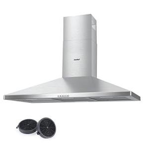 90cm Chimney Cooker Hood with LED and Filters