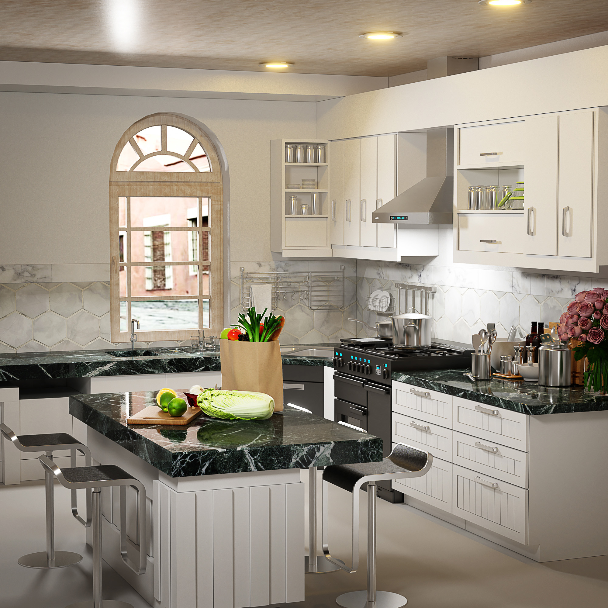 36" Stainless Steel Wall Mount Range Hood