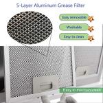 36" Stainless Steel Island Range Hood - 700 CFM