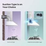 90cm Chimney Cooker Hood with LED and Filters