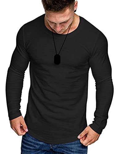 Hipster Tee for Big & Tall Men - Black/Grey