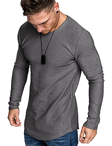 Hipster Tee for Big & Tall Men - Black/Grey