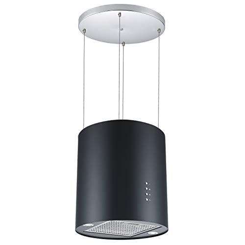 Black Island Cooker Hood Extractor Fan - Cookology