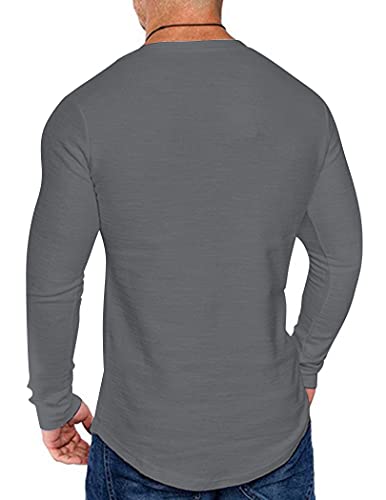Hipster Tee for Big & Tall Men - Black/Grey