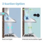 60cm Stainless Steel Chimney Cooker Hood with LED