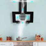 CIARRA Angled Cooker Hood with Carbon Filters & LED Lights