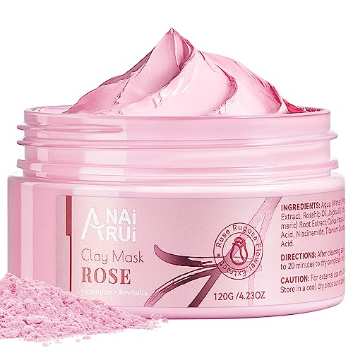 ANAiRUi Rose Clay Mask with Collagen & Hyaluronic Acid