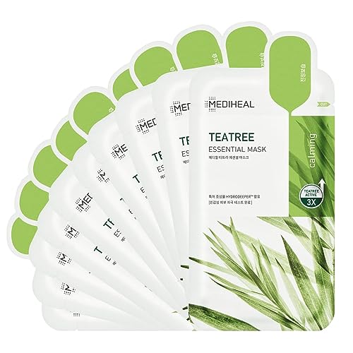 MediHeal Tea Tree Essential Facial Masks - Pack of 10