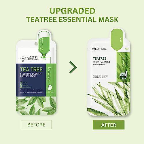 MediHeal Tea Tree Essential Facial Masks - Pack of 10