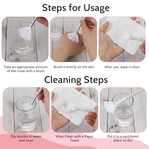 Giantree 4-Pack Facial Mud Mask Applicator Brushes