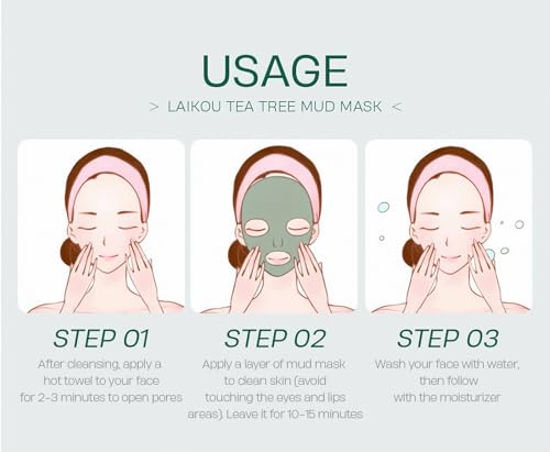 Organic Tea Tree Clay Mud Mask Set - 10 Pack