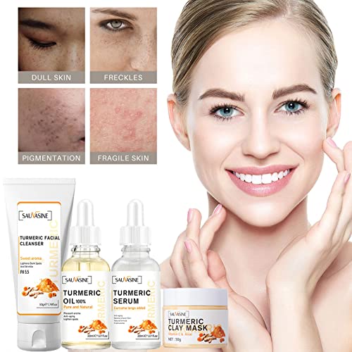 Turmeric Skin Care Set for Dark Spot Correction