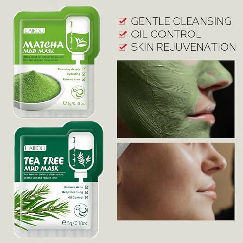 ILOVMUP 6-Pack Vegan Clay Mud Masks Set