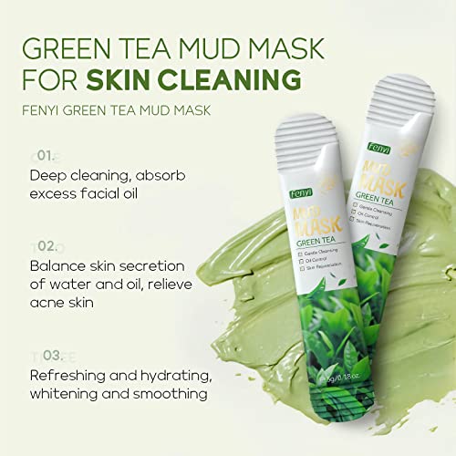 10 PCS Green Tea Detoxifying Clay Masks