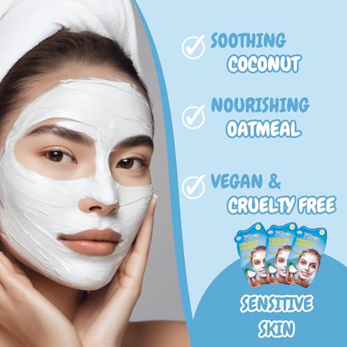 Coconut Cream Oatmeal Mud Mask - Pack of 6