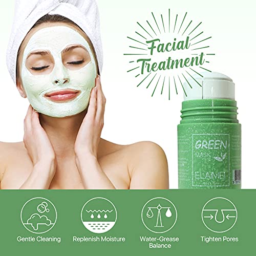 Green Tea Cleansing Face Mask Stick - 2 Pcs