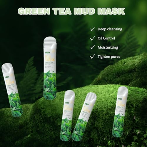 15 PCS Green Tea Clay Mud Face Masks