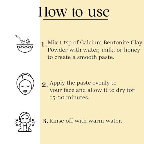 Mi Nature Calcium Bentonite Clay Powder for Masks